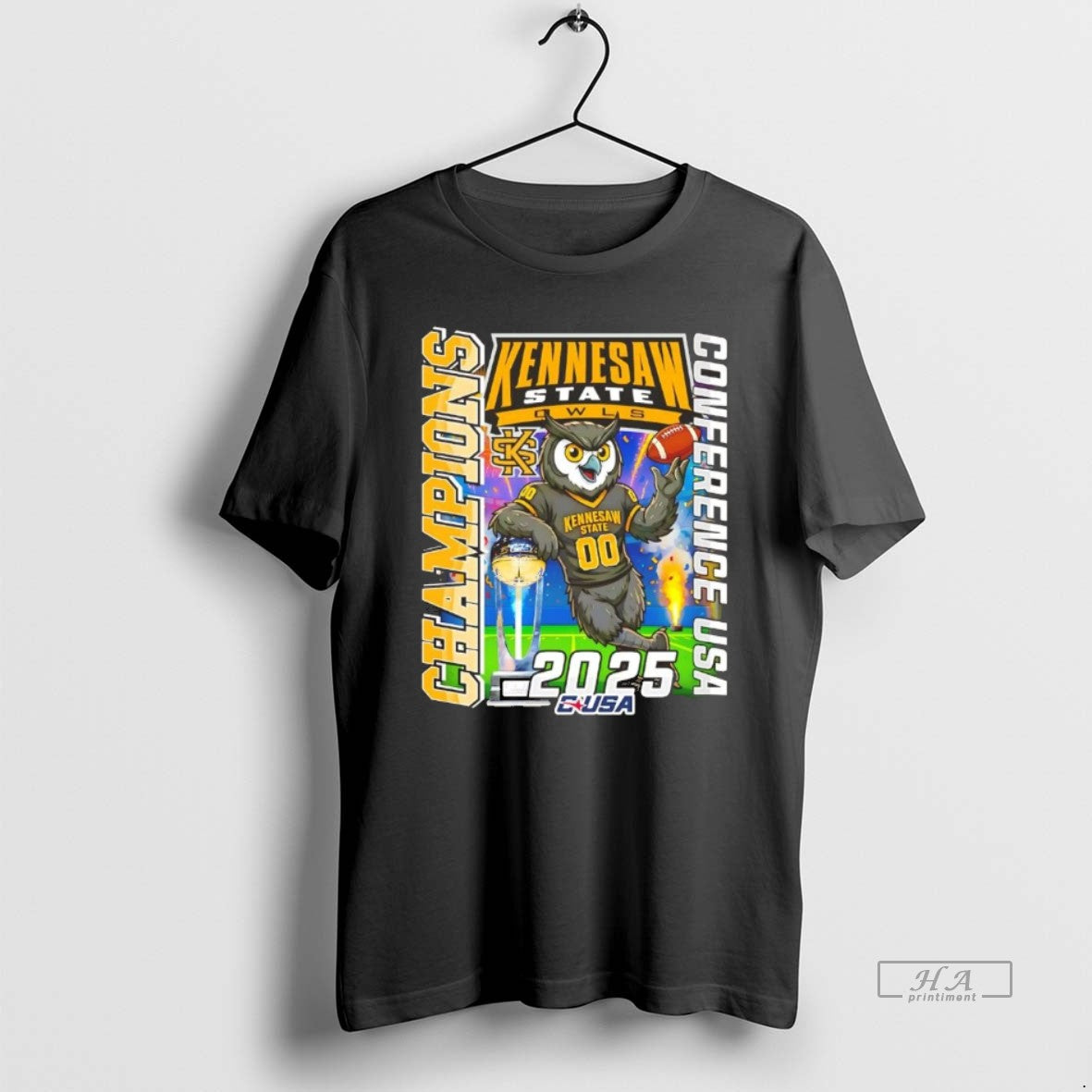 Official Kennesaw State Owls 2025 Conference Usa Champions Chriast - clothing by TeeHivey.com