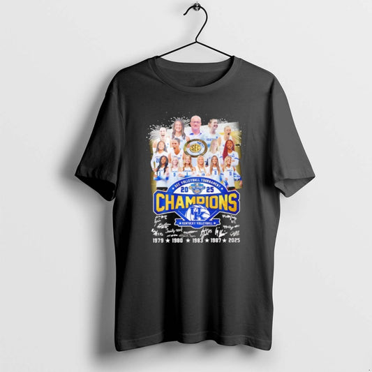 Official Kentucky Volleyball 2025 Sec Volleyball Tournament Champions Signatures - clothing by TeeHivey.com