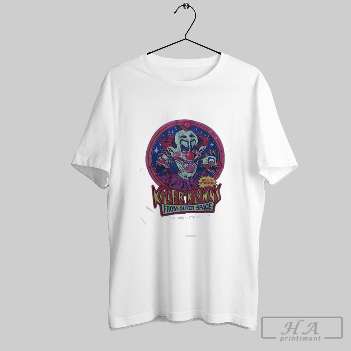 Official Killer Klowns From Outer Space Movie Horror 80s Thm Bonus Sticker Poster - clothing by TeeHivey.com