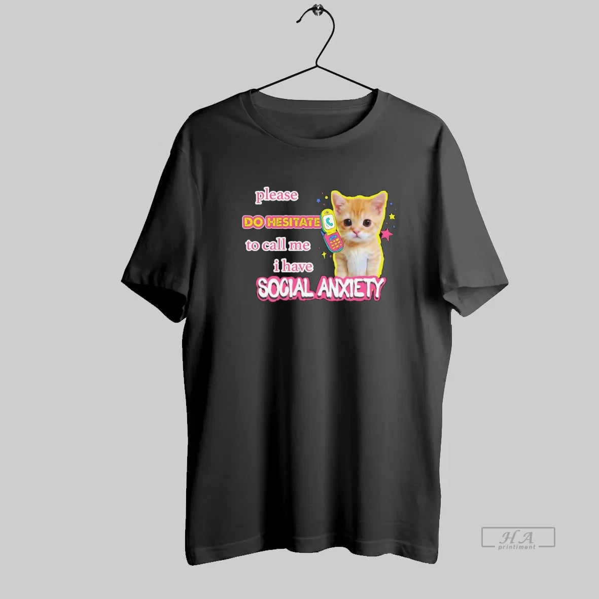 Official Kitten Please Do Hesitate To Call Me I Have Social Anxiety - clothing by TeeHivey.com