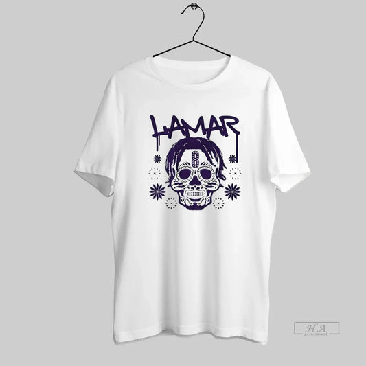 Official Lamar Jackson Baltimore Ravens Skull Number 8 - clothing by TeeHivey.com