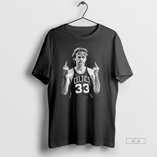 Official Larry Bird Middle Finger Meme - clothing by TeeHivey.com