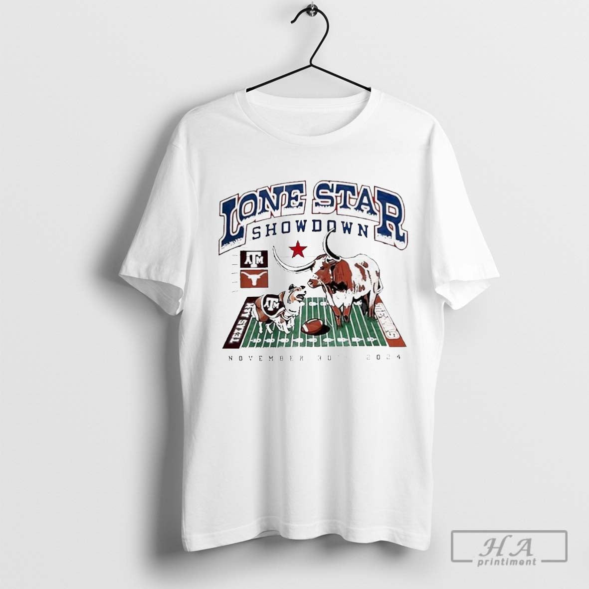 Official Lone Star Showdown Football 2024 Texas Longhorns Vs Texas Am Aggies Matchup - clothing by TeeHivey.com