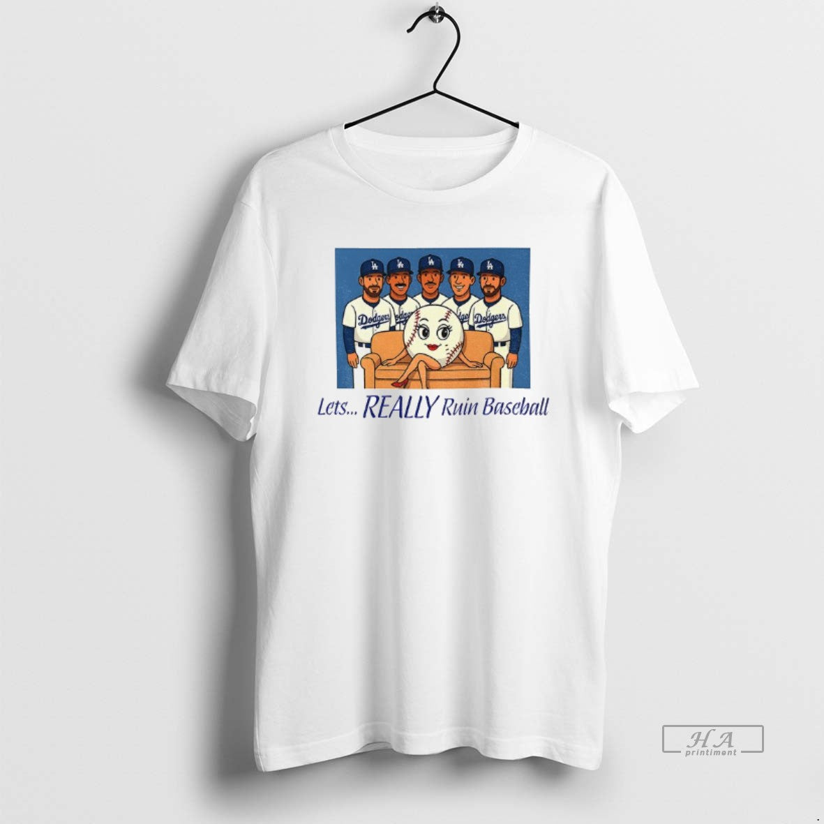 Official Los Angeles Dodgers Baseball Lets Really Ruin Baseball National League Champions - clothing by TeeHivey.com