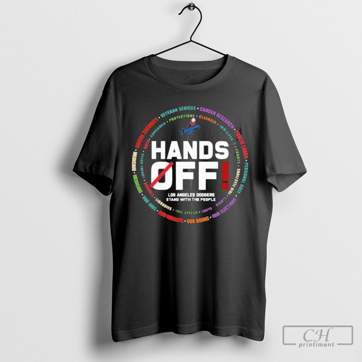 Official Los Angeles Dodgers Logo Hands Off Seattle Mariners Stand With The People Shirt Sweater