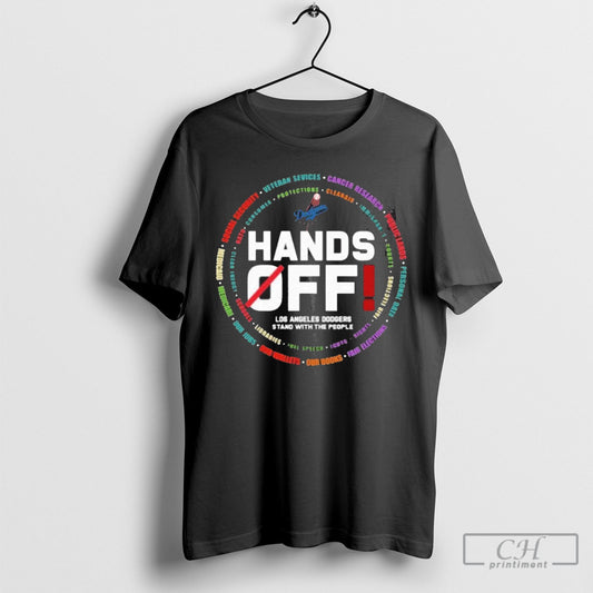 Official Los Angeles Dodgers Logo Hands Off Seattle Mariners Stand With The People Shirt Sweater