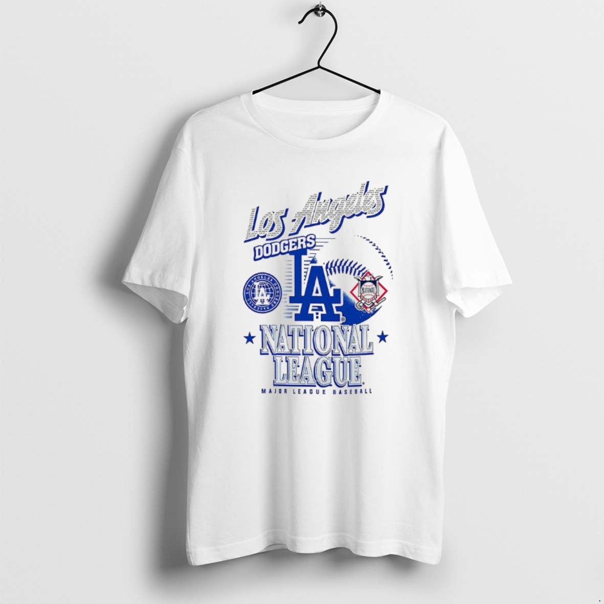 Official Los Angeles Dodgers Mlb American National League Logo Ball Retro - clothing by TeeHivey.com