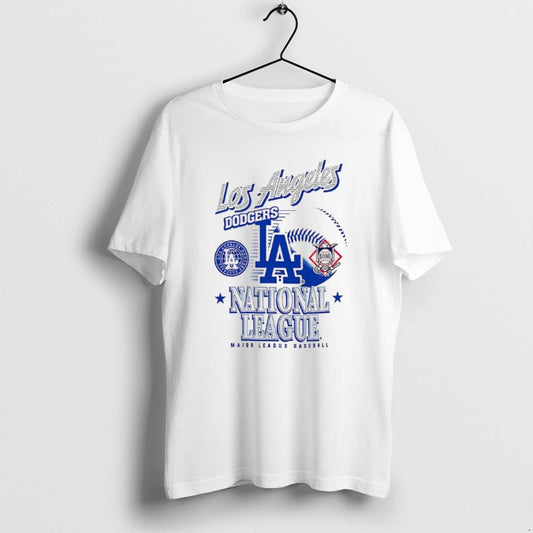 Official Los Angeles Dodgers Mlb American National League Logo Ball Retro - clothing by TeeHivey.com