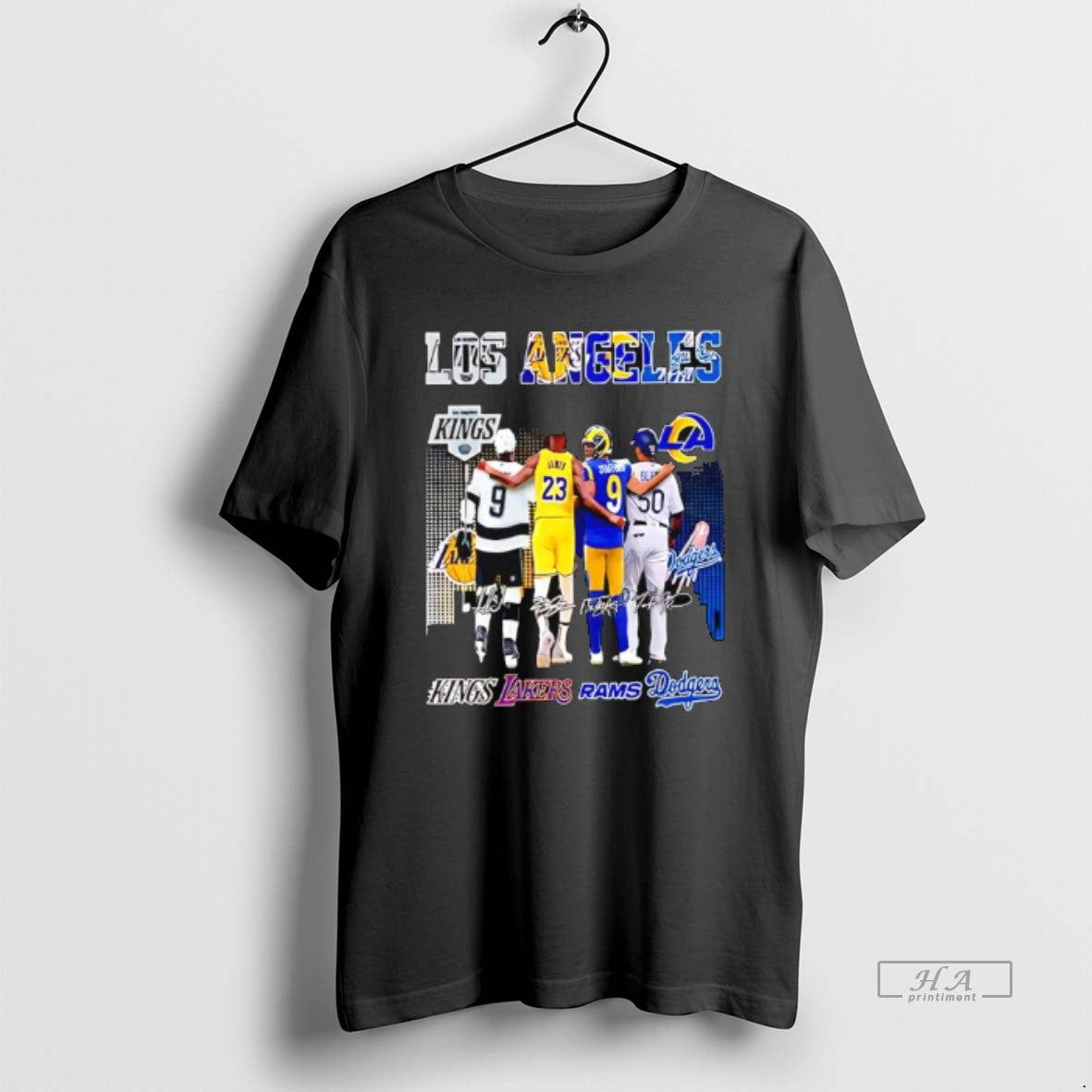 Official Los Angeles Professional Sports Teams And Players Kings Lakers Rams And Dodgers - clothing by TeeHivey.com