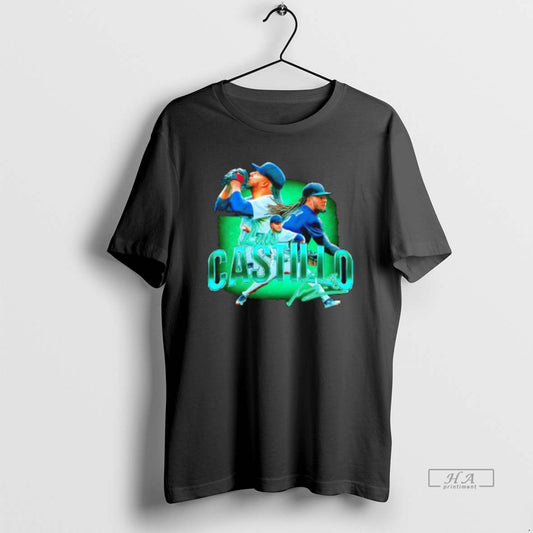 Official Luis Castillo Seattle Mariners Signature Player Collage - clothing by TeeHivey.com