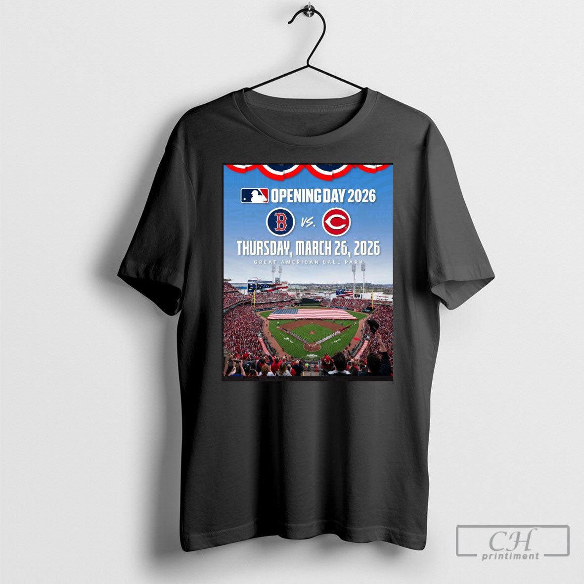 Official Mlb Opening Day 2026 Boston Red Sox Vs Cincinnati Reds Thursday March 26 2026