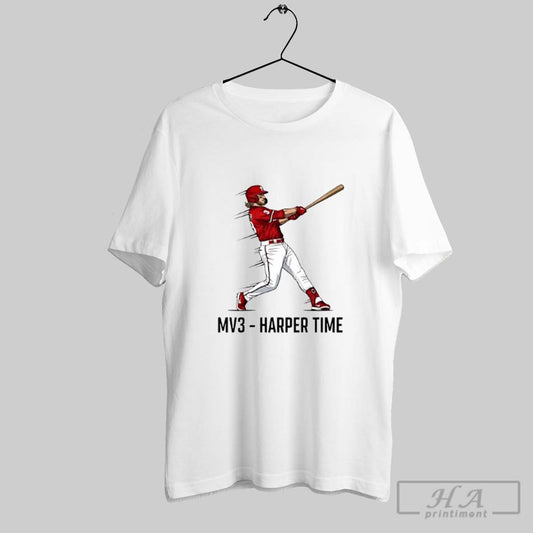 Official Mv3 Harper Time Baseball Fan Bryce Harper Action Posters White - clothing by TeeHivey.com
