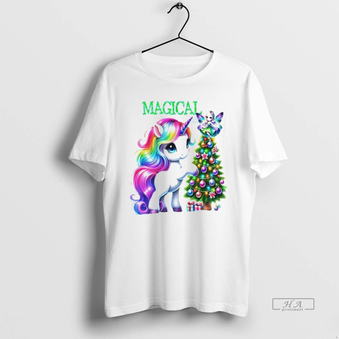 Official Magical Unicorn Fairy Christmas Tree White - clothing by TeeHivey.com