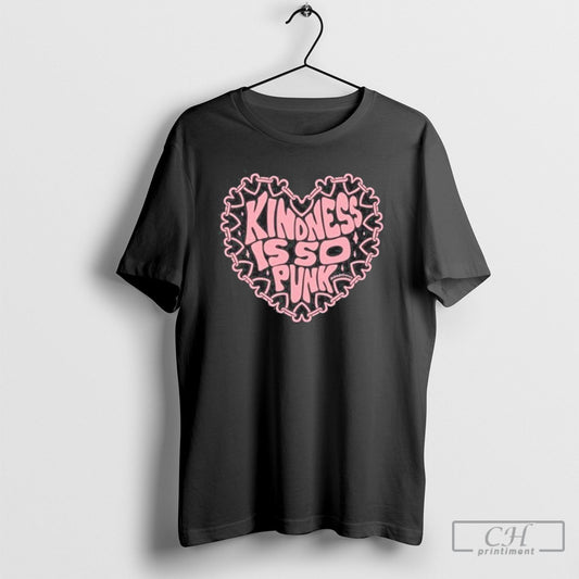 Official Meghan Wallace Kindness Is So Punk Heart Shirt Sweater