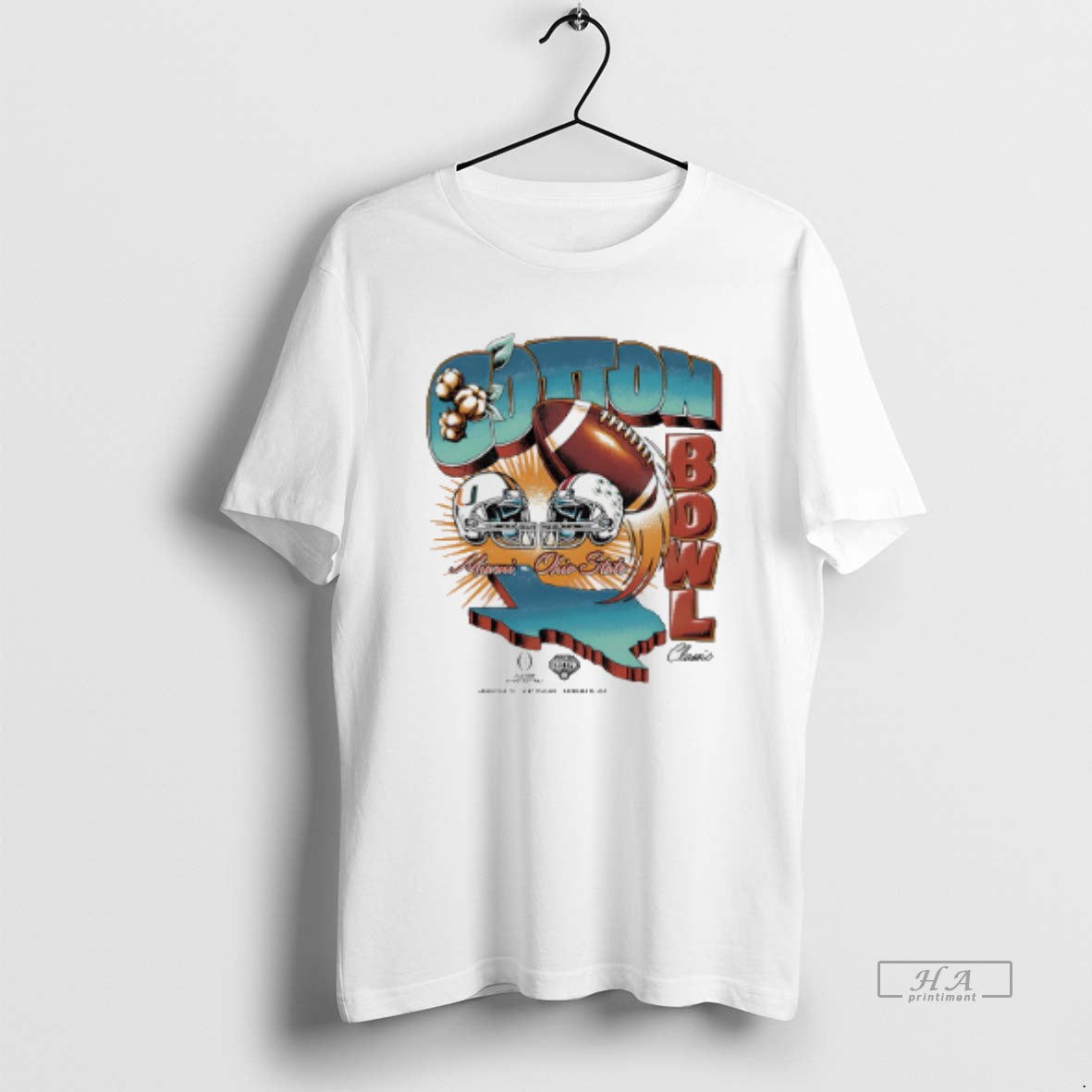 Official Miami Vs Ohio State Cotton Bowl Classic 2025 Vintage Matchup - clothing by TeeHivey.com