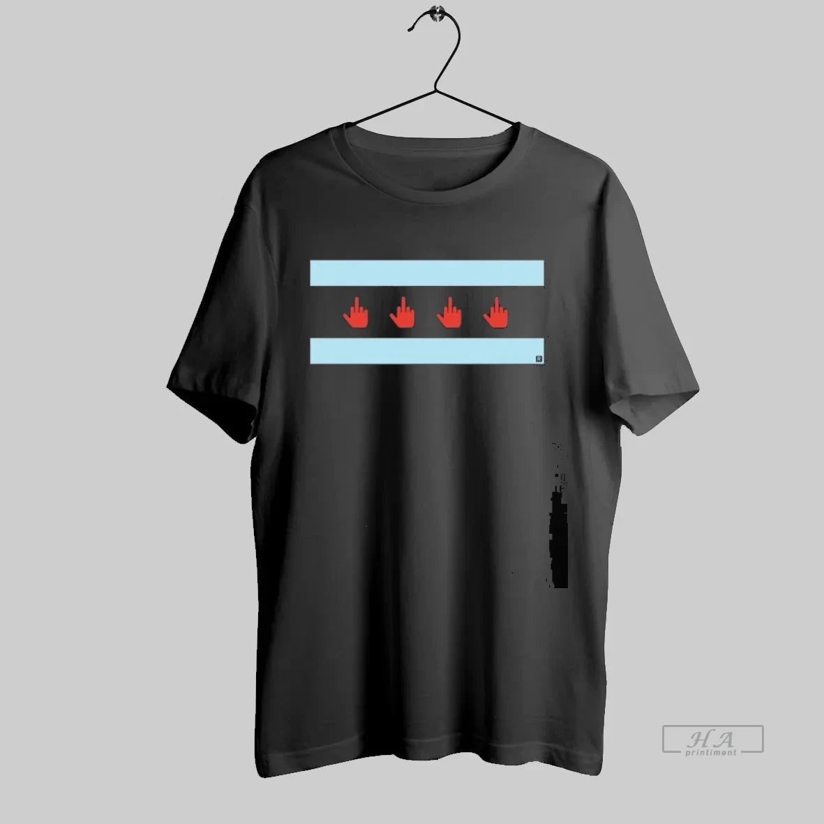 Official Middle Finger Chicago Flag - clothing by TeeHivey.com