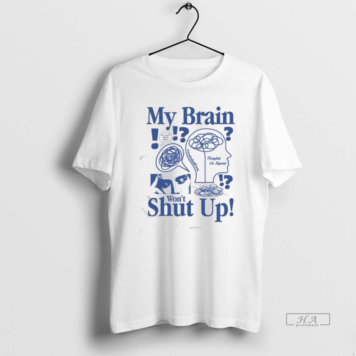 Official My Brain Wont Shut Up Graphic - clothing by TeeHivey.com