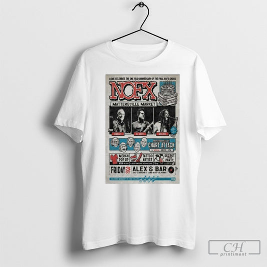Official Nofx 10 3 2025 Alexs Bar In St Long Beach Ca Poster Shirt Sweater