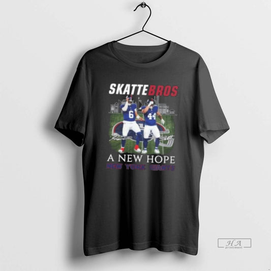 Official New York Giants Jaxson Dart And Cam Skattebo Skattebros A New Hope Signature - clothing by TeeHivey.com
