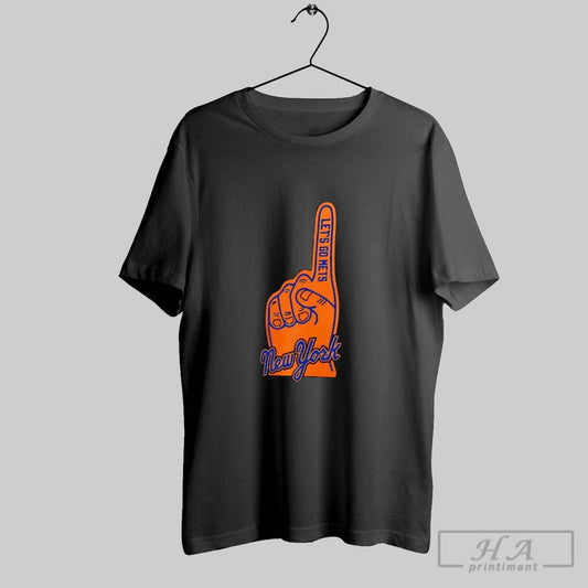 Official New York Mets Hand Lets Go Mets