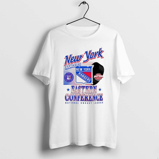 Official New York Rangers Nhl Eastern Conference Logo And Ball - clothing by TeeHivey.com