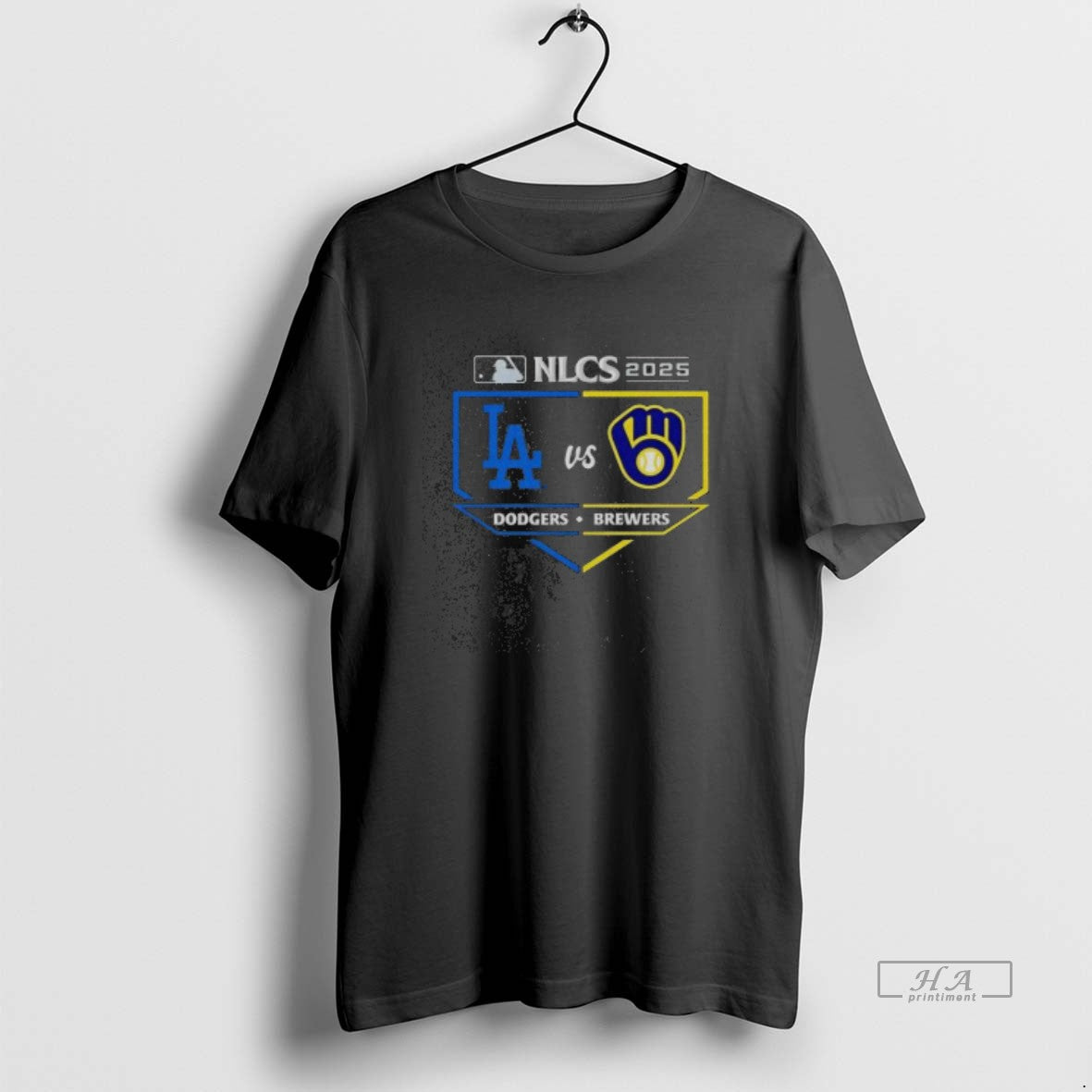 Official Nice Milwaukee Brewers Vs Los Angeles Dodgers 2025 Nlcs Matchup Washed - clothing by TeeHivey.com