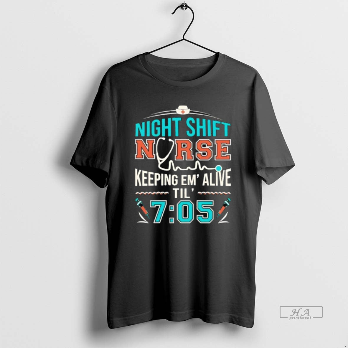 Official Night Shift Nurse Keeping Em Alive Til 7 05 - clothing by TeeHivey.com