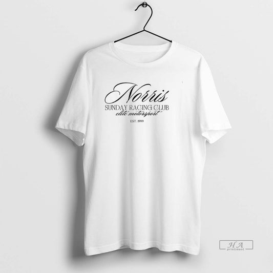 Official Norris Sunday Racing Club Elite Motorsport Est 1999 - clothing by TeeHivey.com