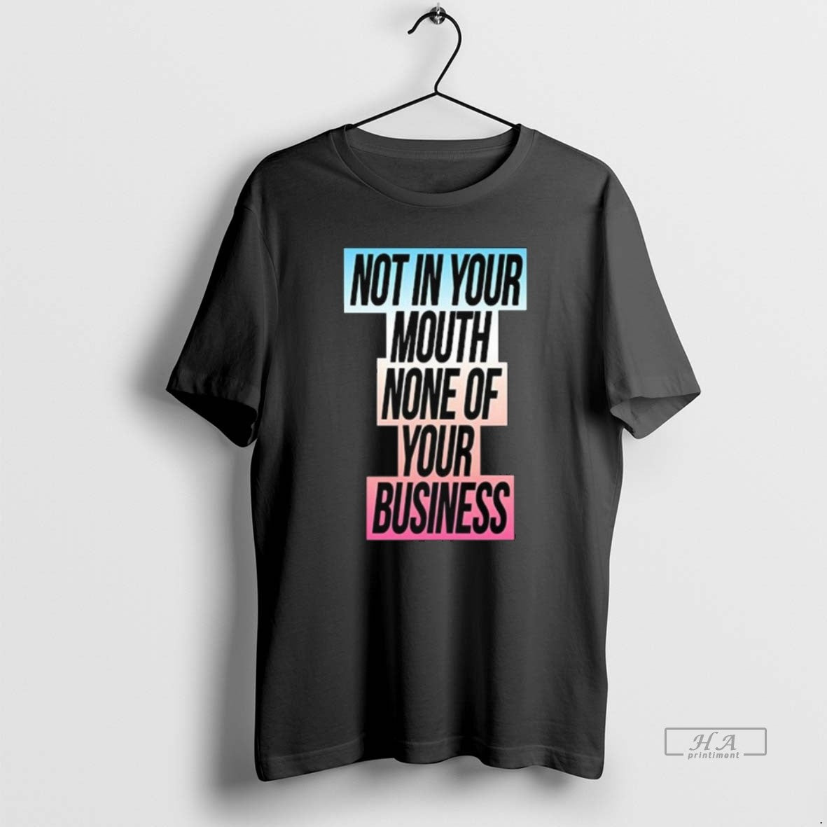Official Not In Your Mouth None Of Your Business Trans Flag Long Sleve - clothing by TeeHivey.com