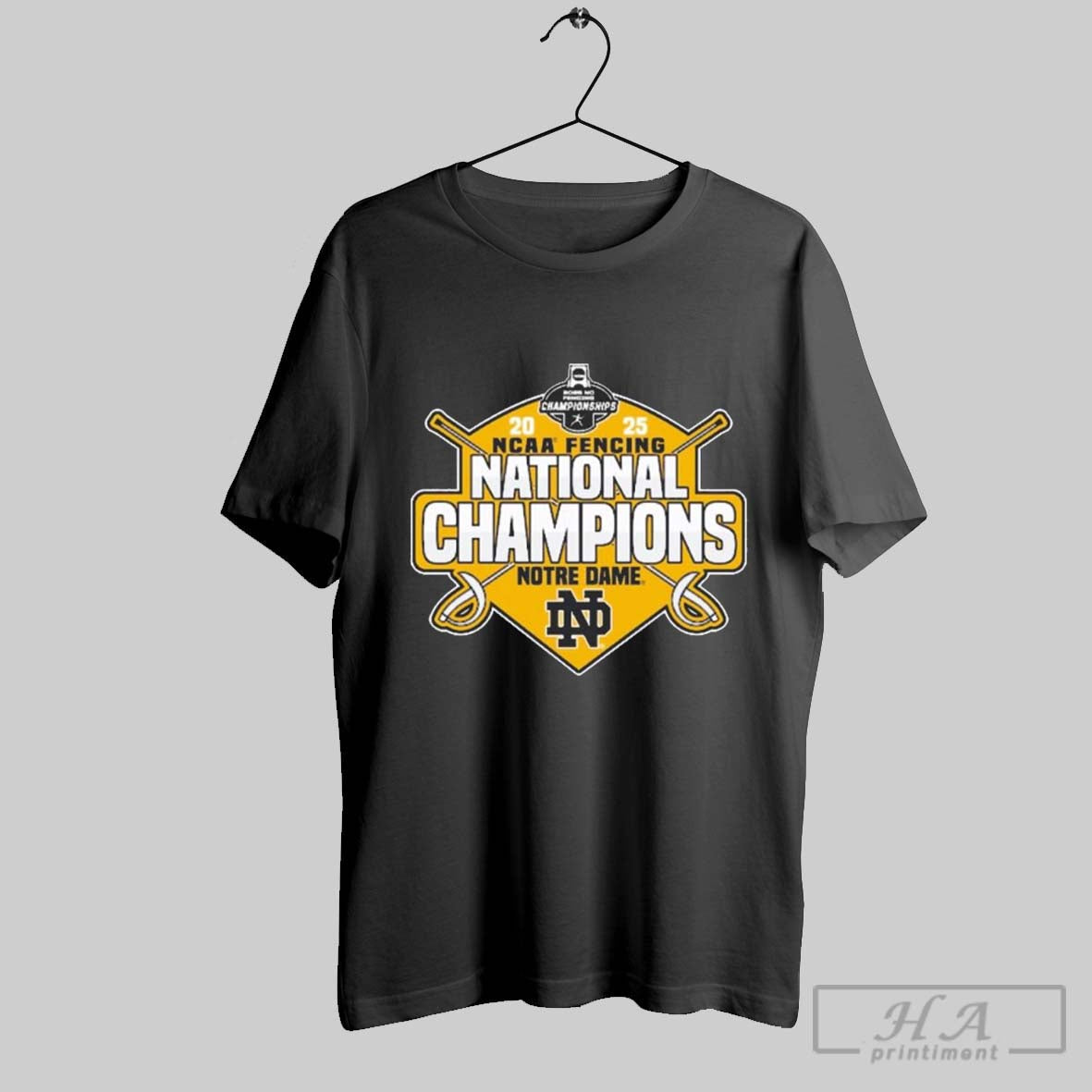 Official Notre Dame Fighting Irish 2025 Ncaa Division I Fencing National Champions Logos - clothing by TeeHivey.com