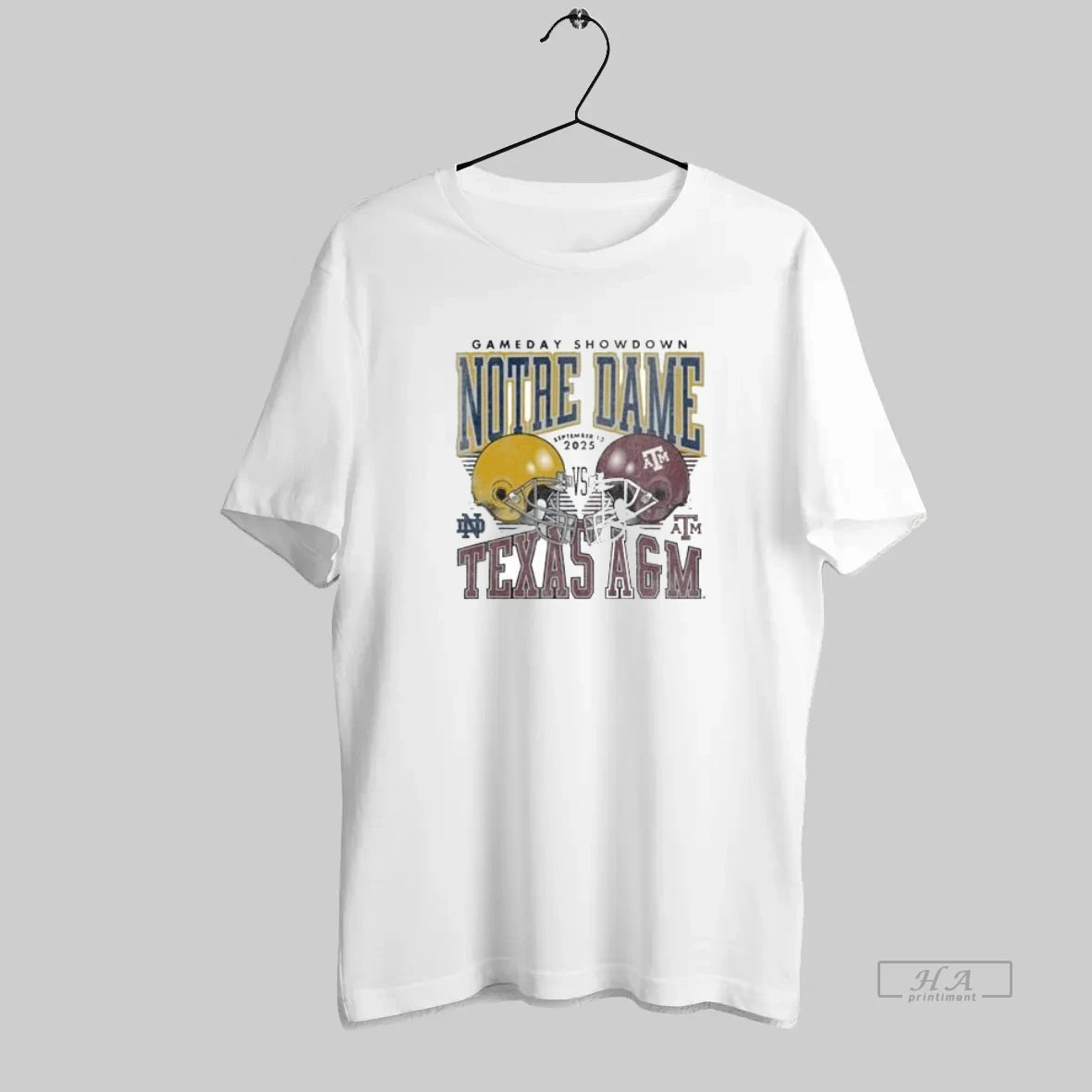 Official Notre Dame Fighting Irish Vs Texas Am Aggies Gameday Showdown - clothing by TeeHivey.com