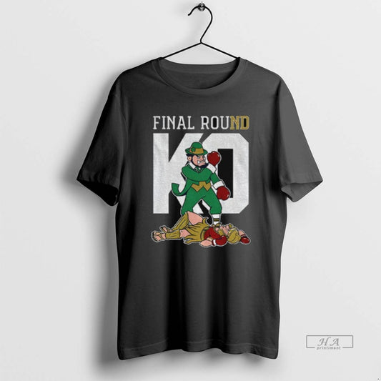 Official Notre Dame Fighting Irish Vs Usc Trojans Final Round Ko Mascot - clothing by TeeHivey.com