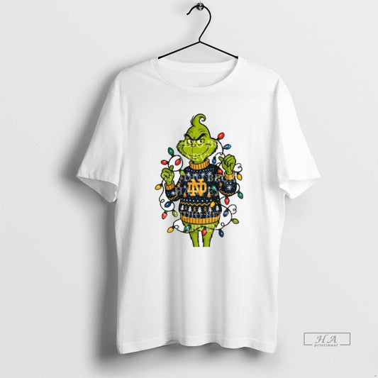 Official Notre Dame Grinch Christmas Light - clothing by TeeHivey.com