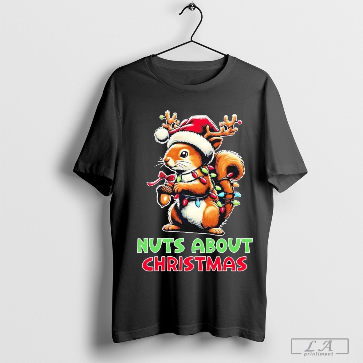 Official Nuts About Christmas Funny Squirrel - clothing by TeeHivey.com
