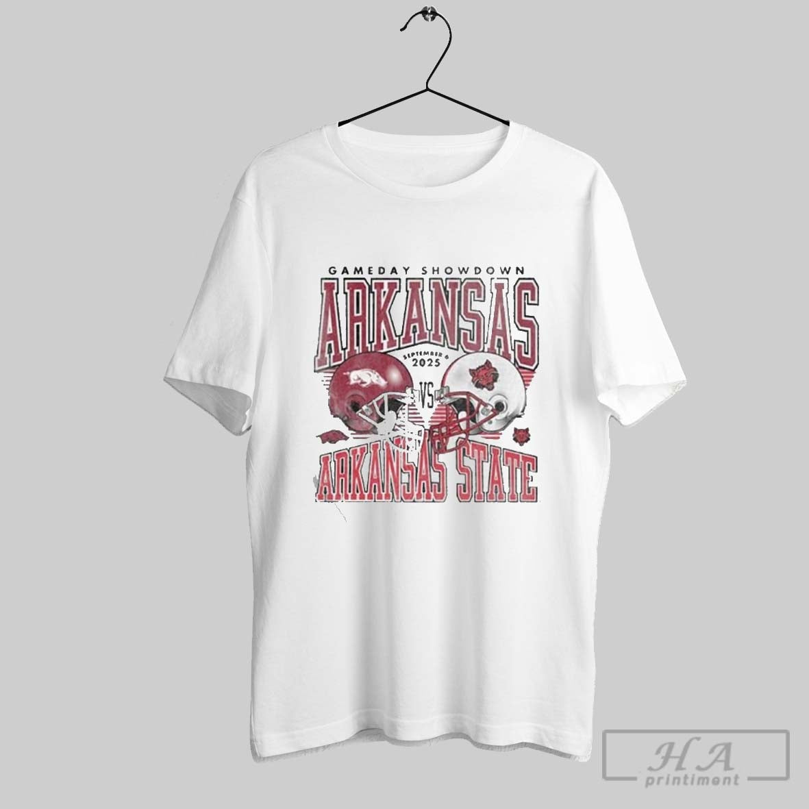 Official Official Arkansas Razorbacks Vs Arkansas State Red Wolves 2025 Game Day Showdown Sweater Tee