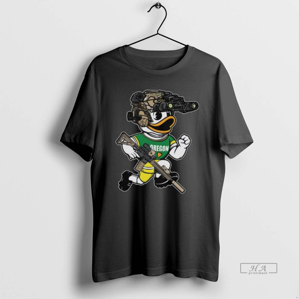 Official Oregon Duck Mascot Gun Otx 2025 Long Sleve - clothing by TeeHivey.com
