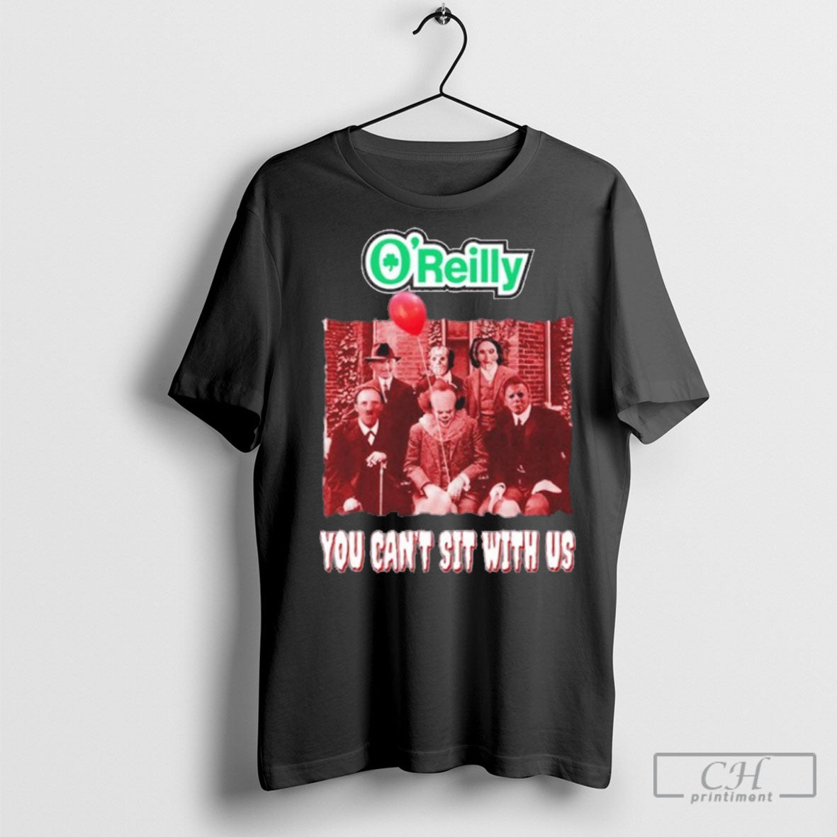 Official Oreilly You Cant Sit With Us Halloween Movies Shirt Sweater