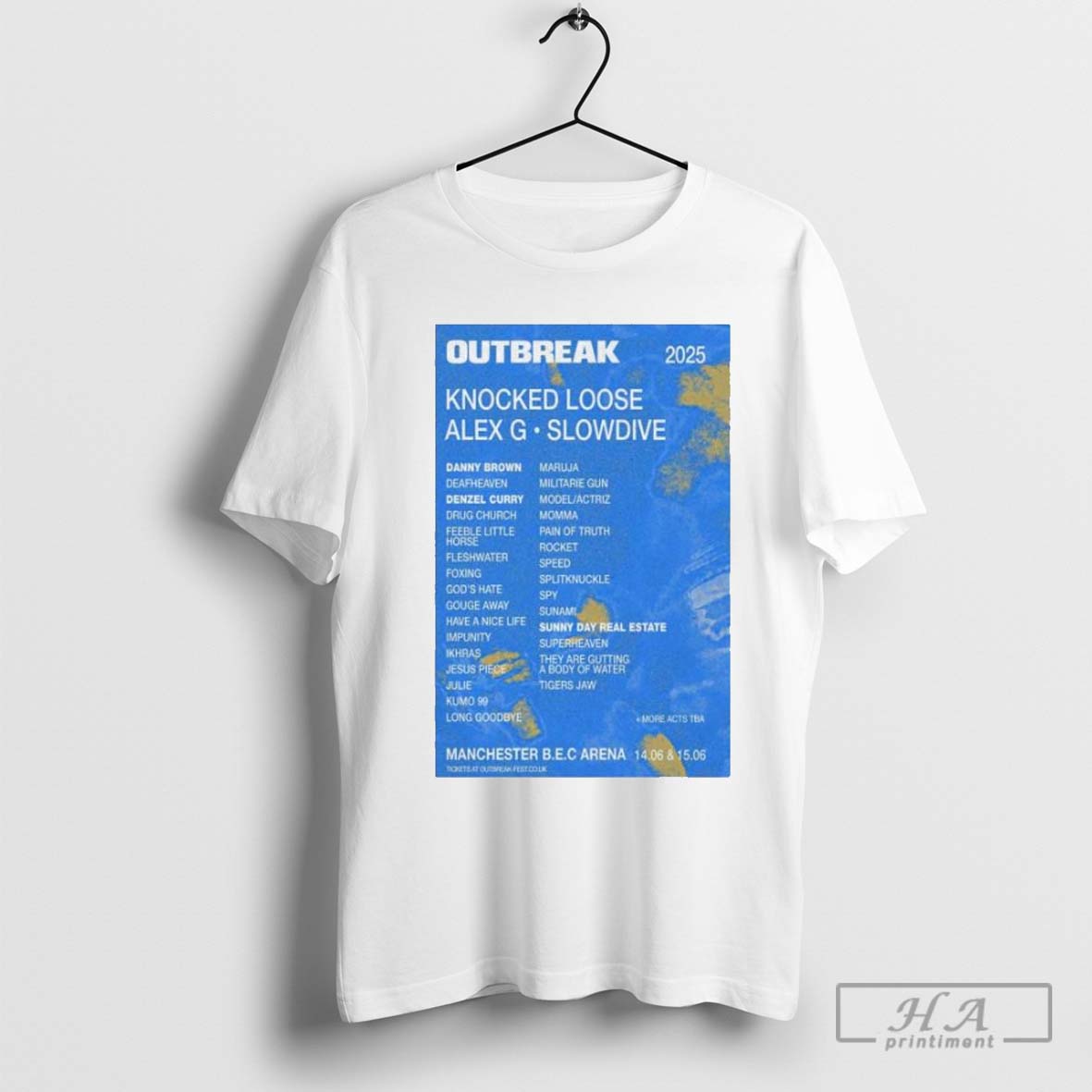 Official Outbreak Fest 2025 Manchester June 15 16 Poster - clothing by TeeHivey.com