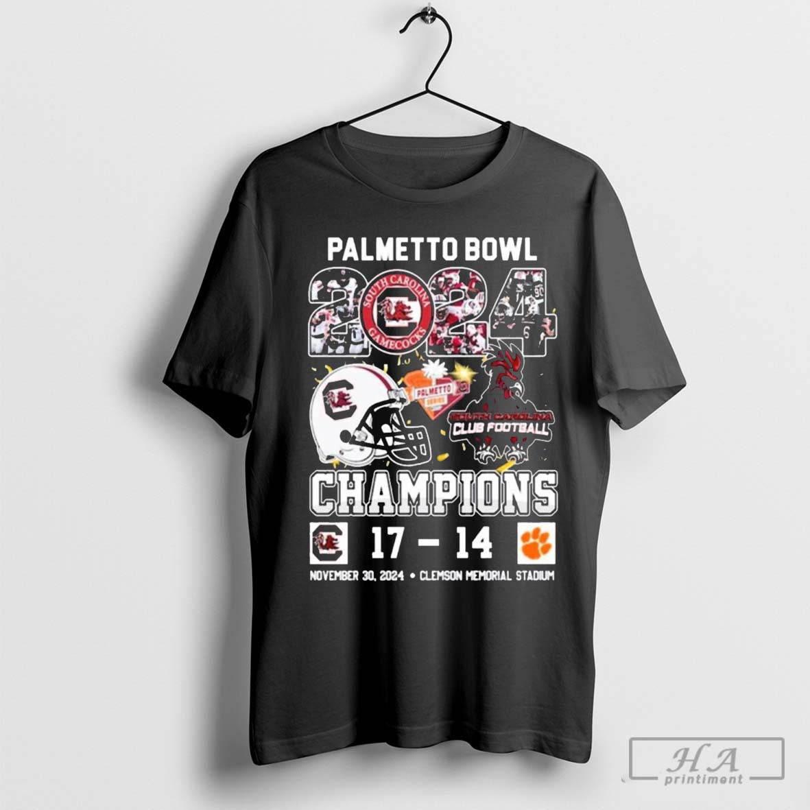 Official Palmetto Bowl 2024 Champions South Carolina Gamecocks 17 14 Clemson Tigers Nov 30 2024 Palmetto Series