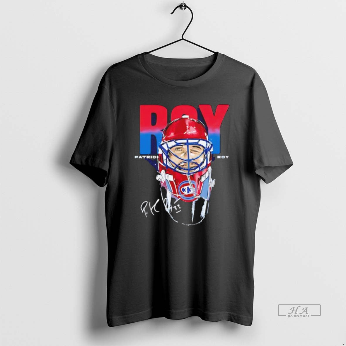 Official Patrick Roy Montreal Goalie Mask Signature Black - clothing by TeeHivey.com