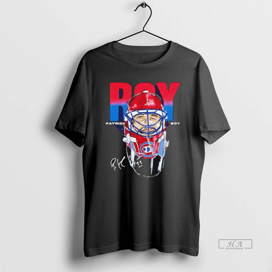 Official Patrick Roy Montreal Goalie Mask Signature Black - clothing by TeeHivey.com