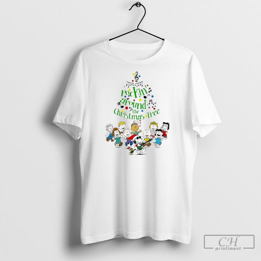 Official Peanuts Rockin Around The Christmas Tree Shirt Sweater