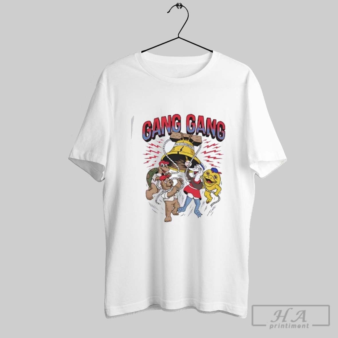 Official Philadelphia Gang Gang Mascots Ring The Bell - clothing by TeeHivey.com