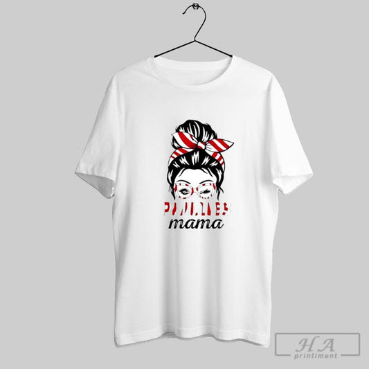 Official Phillies Mama Messy Bun Winking Eye Baseball Glasses Fan Posters White - clothing by TeeHivey.com