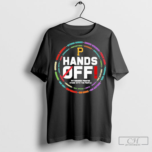 Official Pittsburgh Pirates Logo Hands Off Seattle Mariners Stand With The People Shirt Sweater Tee