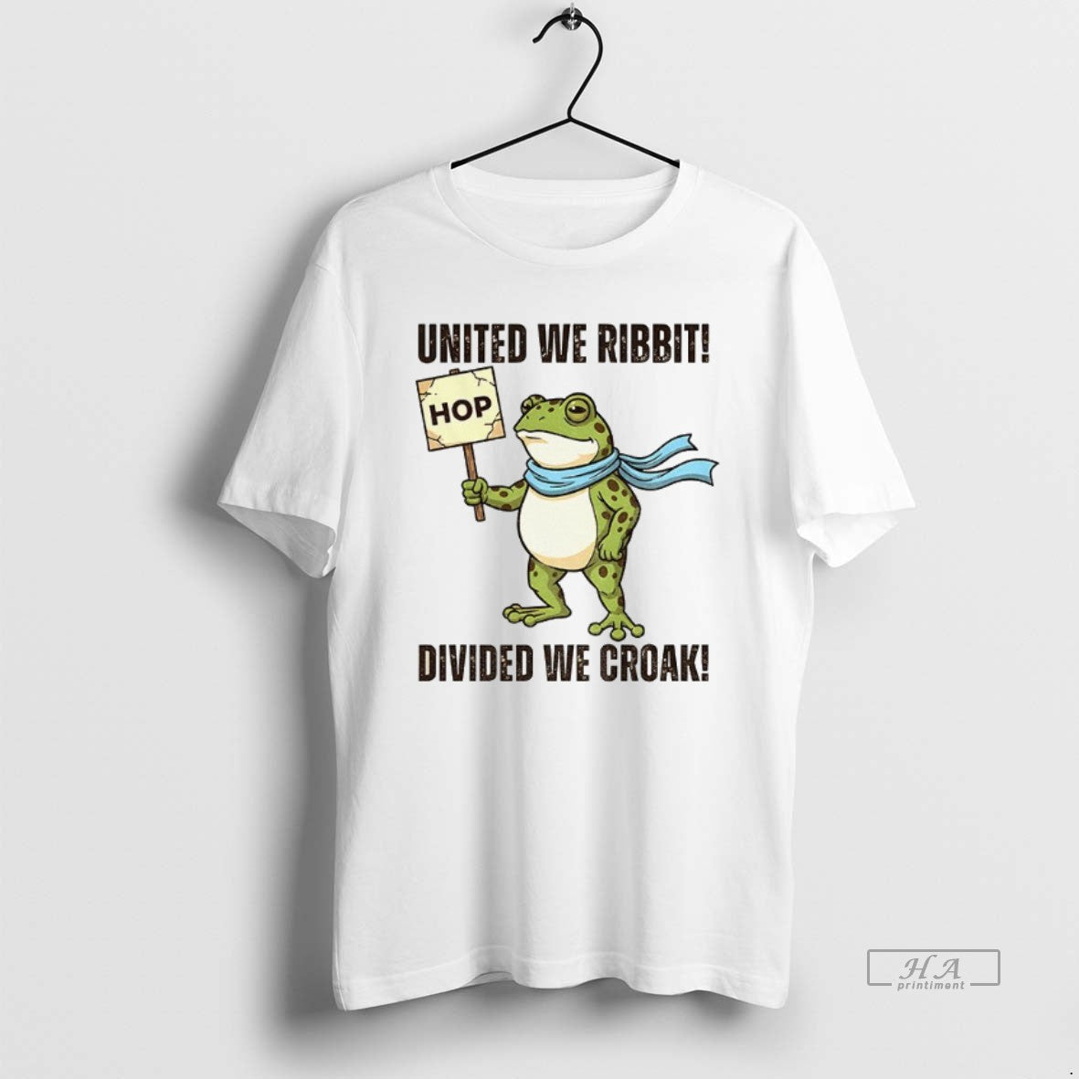 Official Portland Frog 2025 Hop United We Ribbit Divided We Croak - clothing by TeeHivey.com