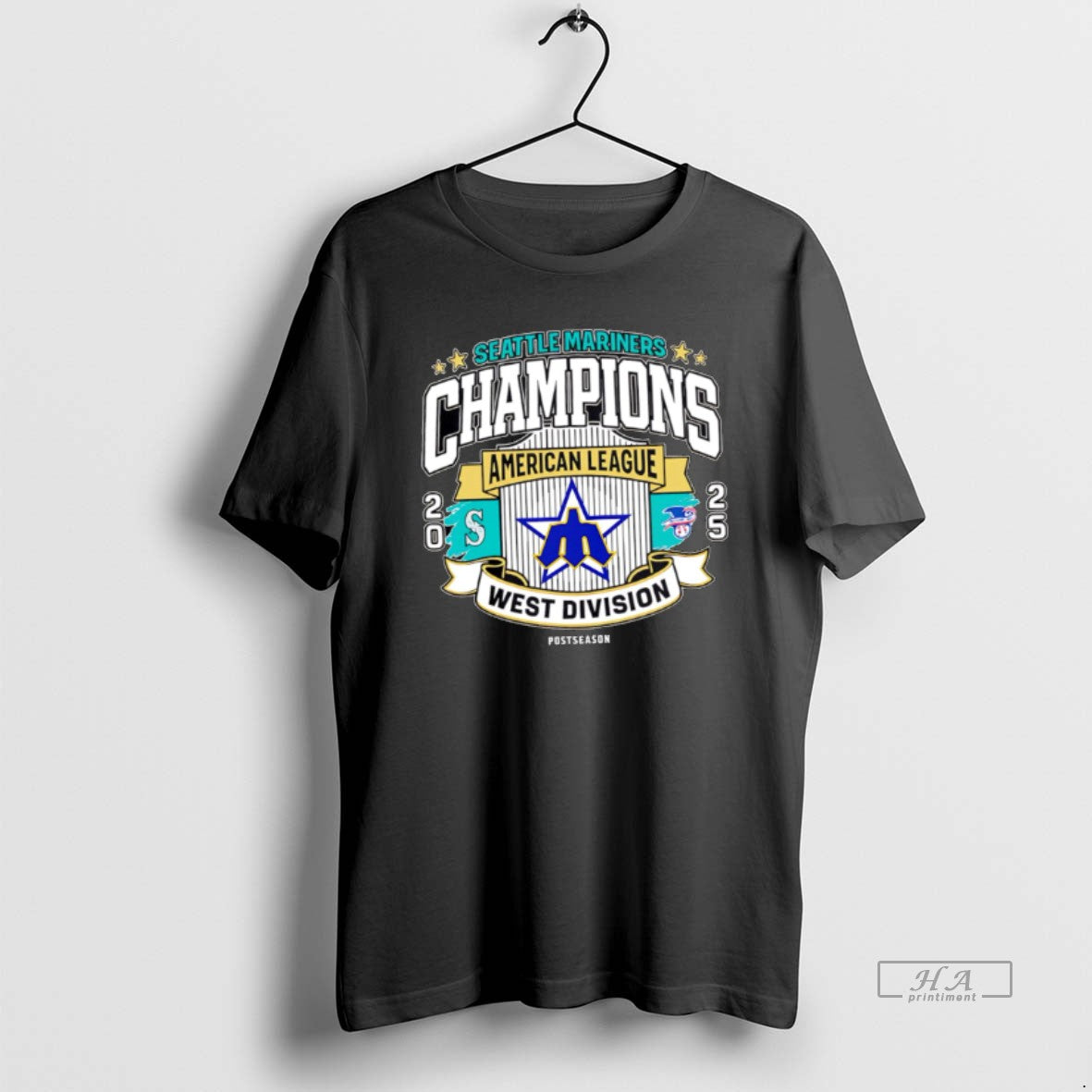 Official Premium Mariners Al West Division Champions 2025 Vintage - clothing by TeeHivey.com