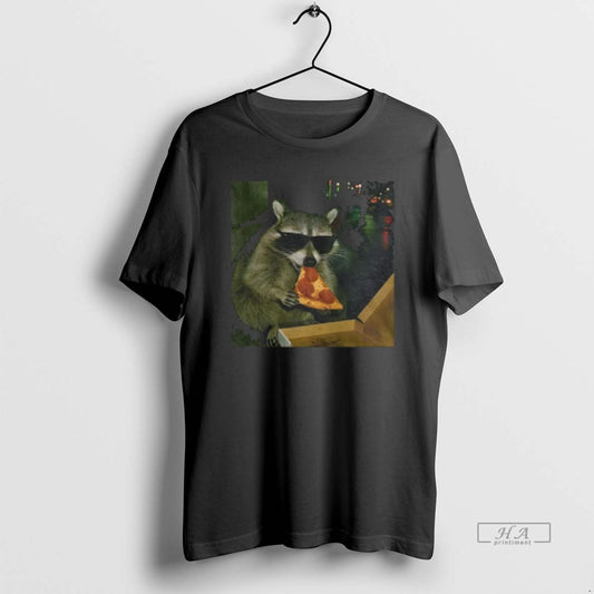 Official Raccoon Eating Pizza Funny Meme - clothing by TeeHivey.com