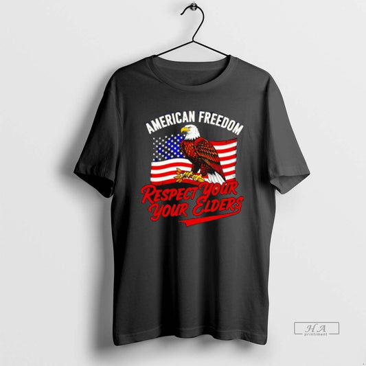 Official Respect Your Elders American Freedom Patriotic Graphic - clothing by TeeHivey.com