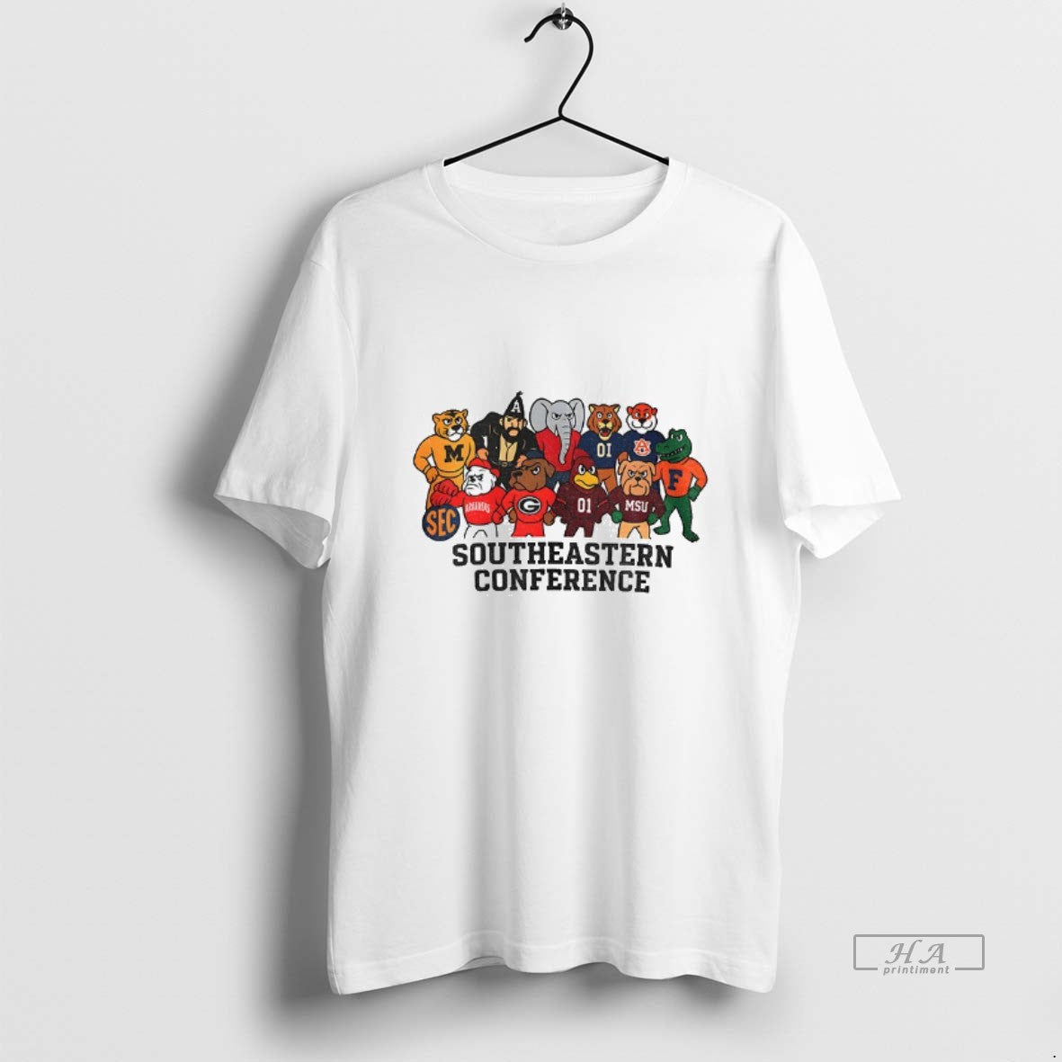 Official Sec Team Spirit Modern Southeastern Conference Mascot - clothing by TeeHivey.com